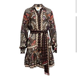 NEW FARM RIO classic garden mini dress wrap dress  size small